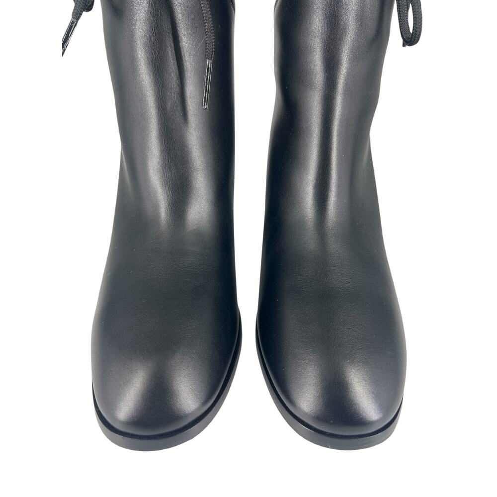 Gucci GG Shearling Leather Fold Over Ankle Boots Nero 37.5 - Picture 9 of 16